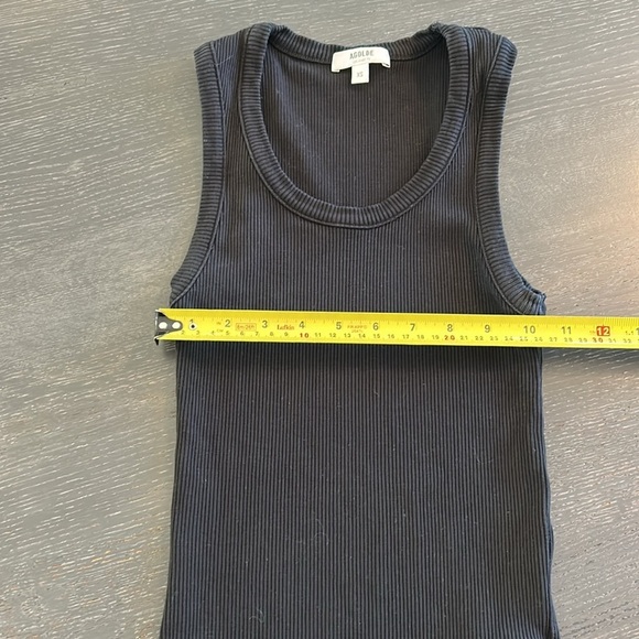 AGOLDE  Ribbed Poppy Tank in Black - Picture 9 of 11